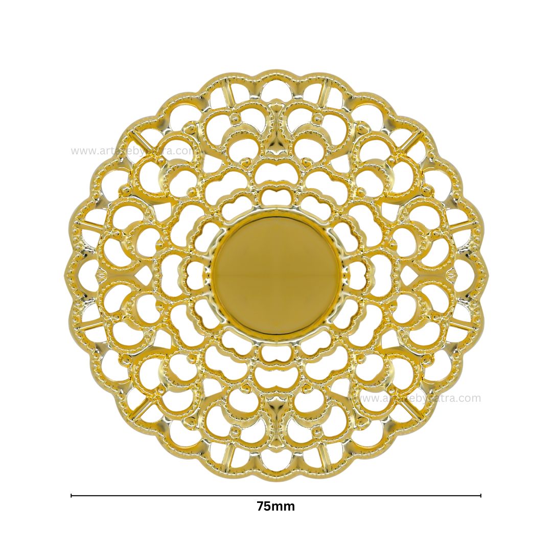 Round Metal Art Base | Size : 75mm | 100g | MA83