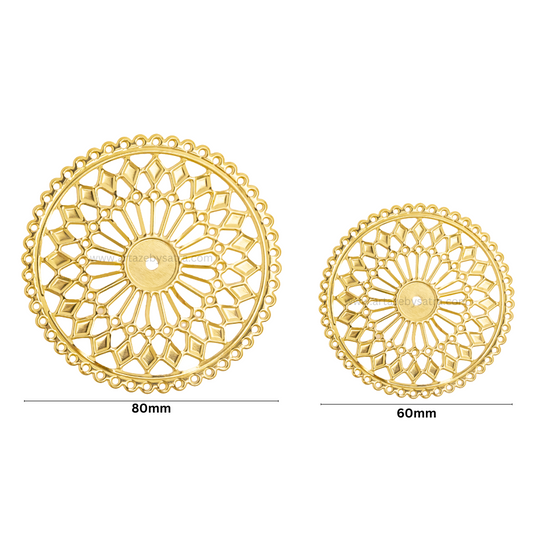 Round Metal Art Base | Qty : 100g | F-13-5 | MA88
