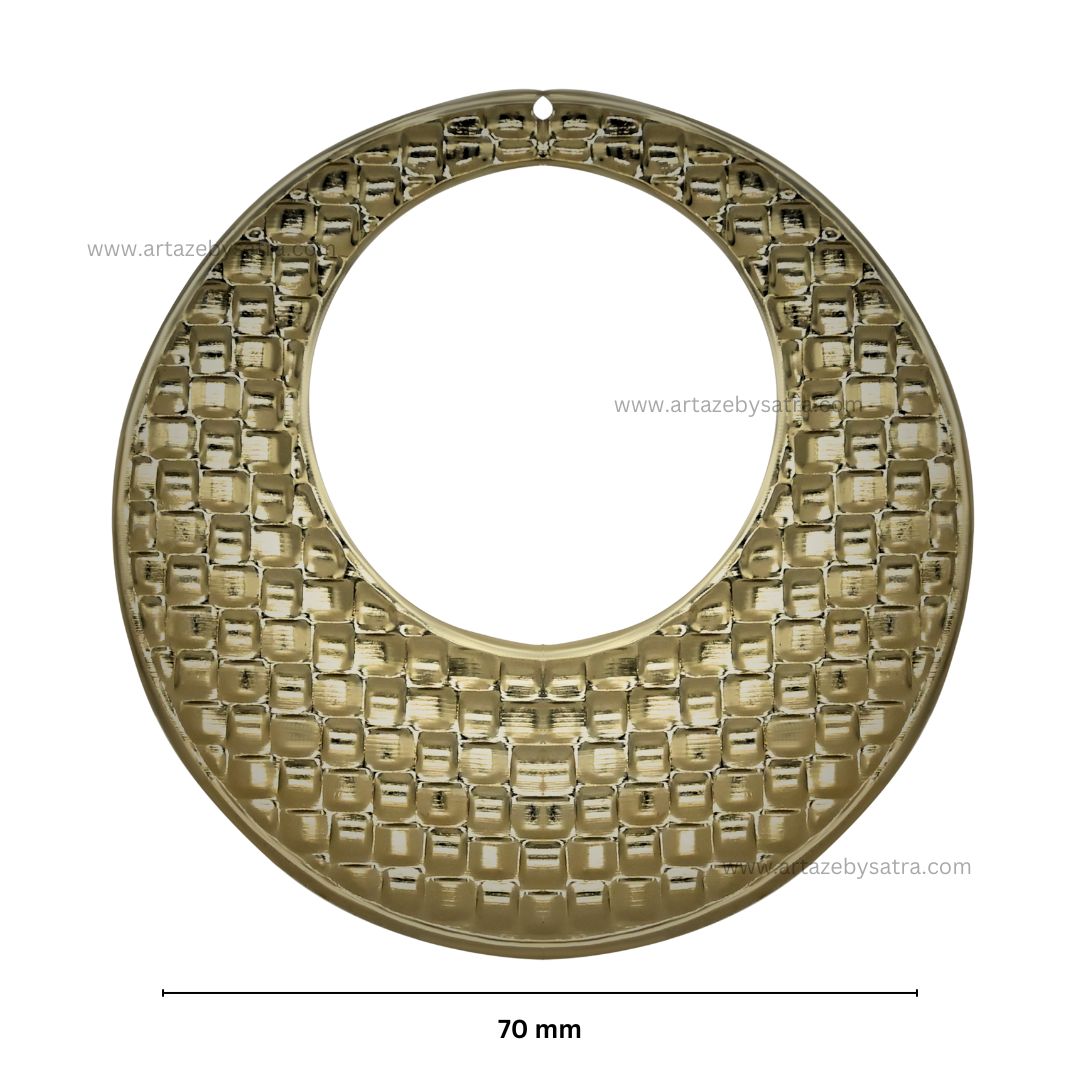 Round 1 Hole Metal Art Base | Size : 70mm | 100g | F-25-15 | MA97