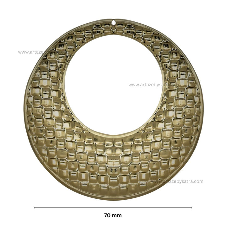 Round 1 Hole Metal Art Base | Size : 70mm | 100g | F-25-15 | MA97