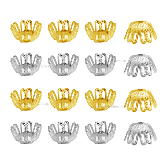 Designer Metal Beads Cap  | Qty : 500g | MC01