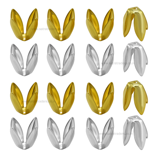 Designer Metal Beads Cap | Size : H-15mm W-13mm | Qty : 500g | MC51