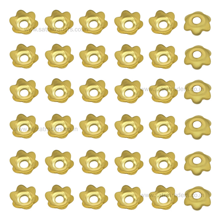 Designer Metal Beads Cap | Size :W-5mm H- 2mm | 500g | MC70