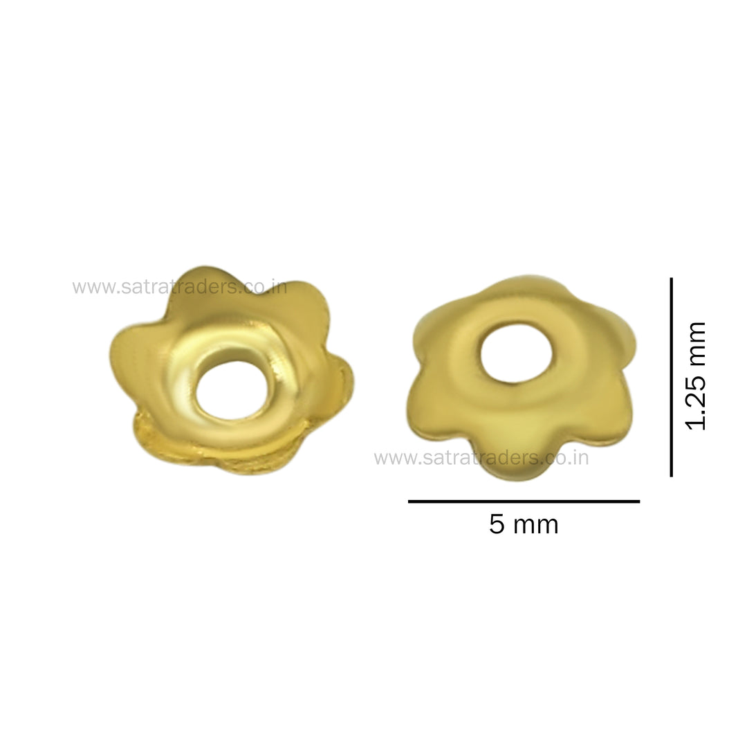 Designer Metal Beads Cap | Size :W-5mm H- 2mm | 500g | MC70