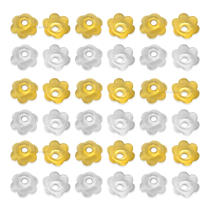 Designer Metal Beads Cap | Size :W-6mm H-2mm | Qty : 500g | MC76