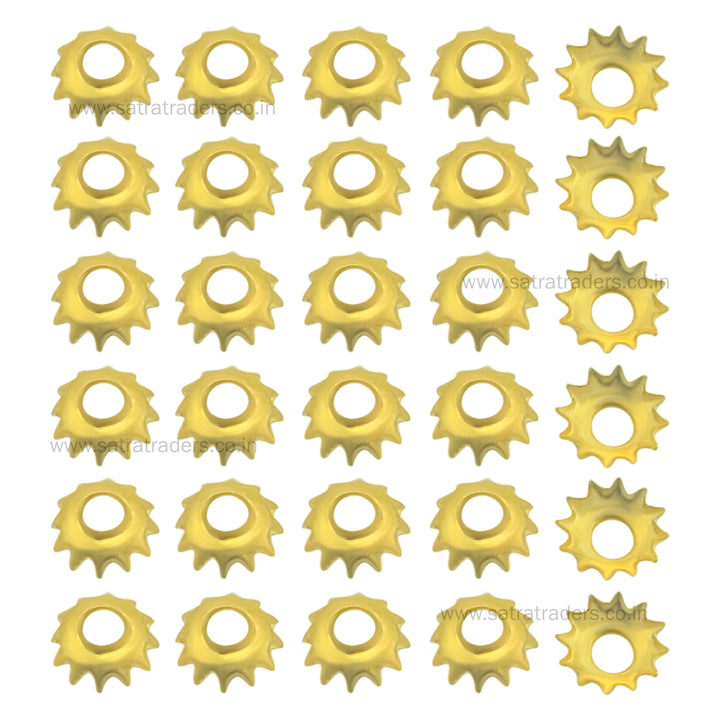 Designer Metal Beads Cap | Size :W-3mm H-1mm | 500g | MC81