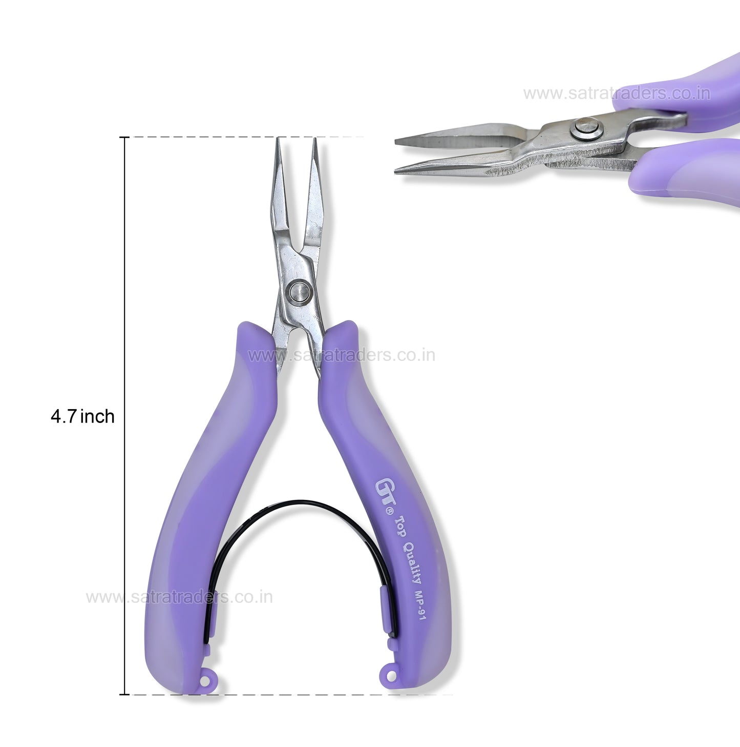 Flat Nose Jewelry Pliers  | Qty : 1 | Size : 4.7-Inch | MP-91