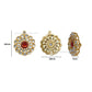 Meenakari Kundan Beads | Size : 38mm | Qty : 4pcs | MKB22