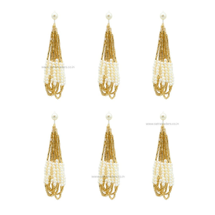 Beads Hanging Tassels | Qty : 5pcs | No.6