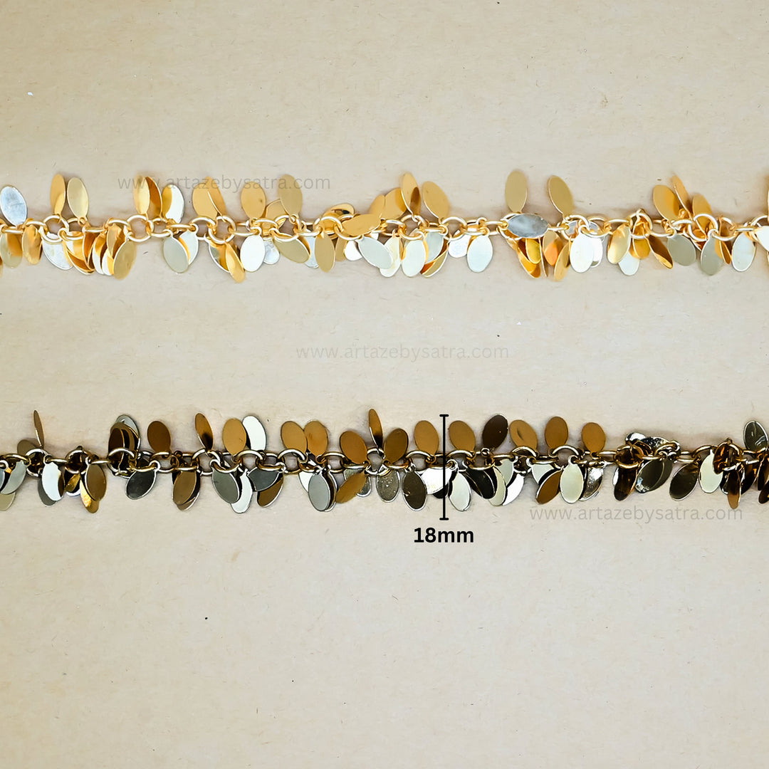 Oval Shape Iron Chain | Size : 18mm | Qty : 1mtr | IC24