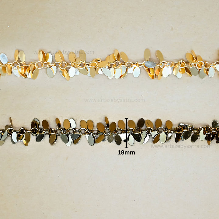 Oval Shape Iron Chain | Size : 18mm | Qty : 1mtr | IC24