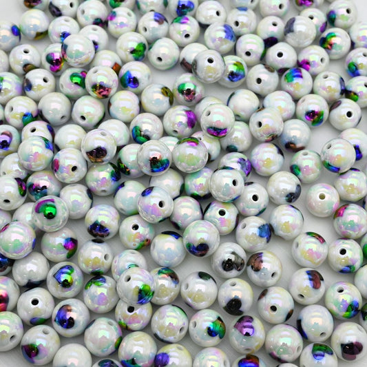 Assorted Round Heart Plastic Beads | Size: 15mm | Qty: 10pcs | PB130