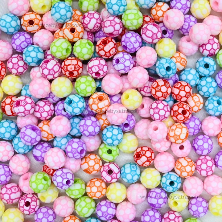 Assorted Textured Round Beads | Size : 10mm