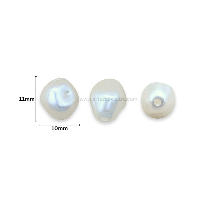 Irregular Pearl Pearlized Beads | Size : 11mm
