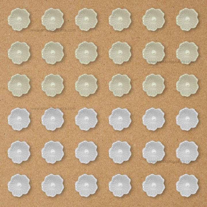 Plastic Pearl Flower | Size : 15mm | 500g | No Hole | PC28