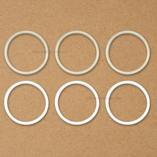 Round Plastic Pearl Hoop Rings | Qty : 500g | PPB124