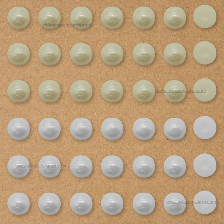 Round Shape Half Pearl Beads | Qty : 500g | PC49