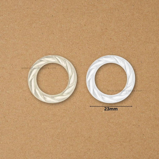 Plastic Pearl Ring | Size : 22mm | Qty : 500g | PPB21