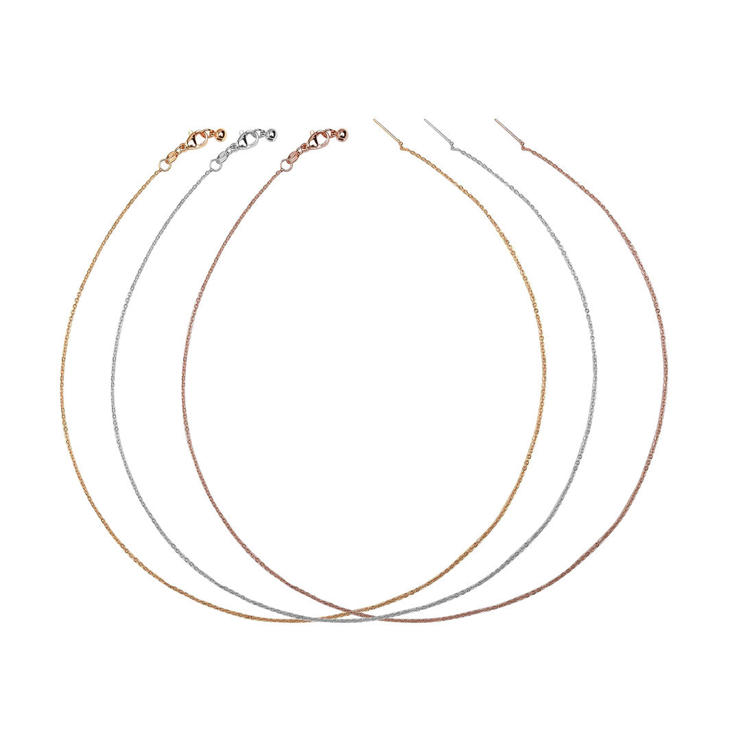 Flat Ready Brass 18k Gold Polished Chain | Qty : 1pc (High Quality) RC17