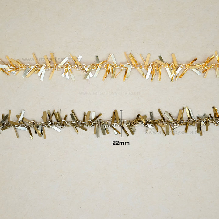 Rectangle Shape Iron Chain | Size : 22mm | Qty : 1mtr | IC15