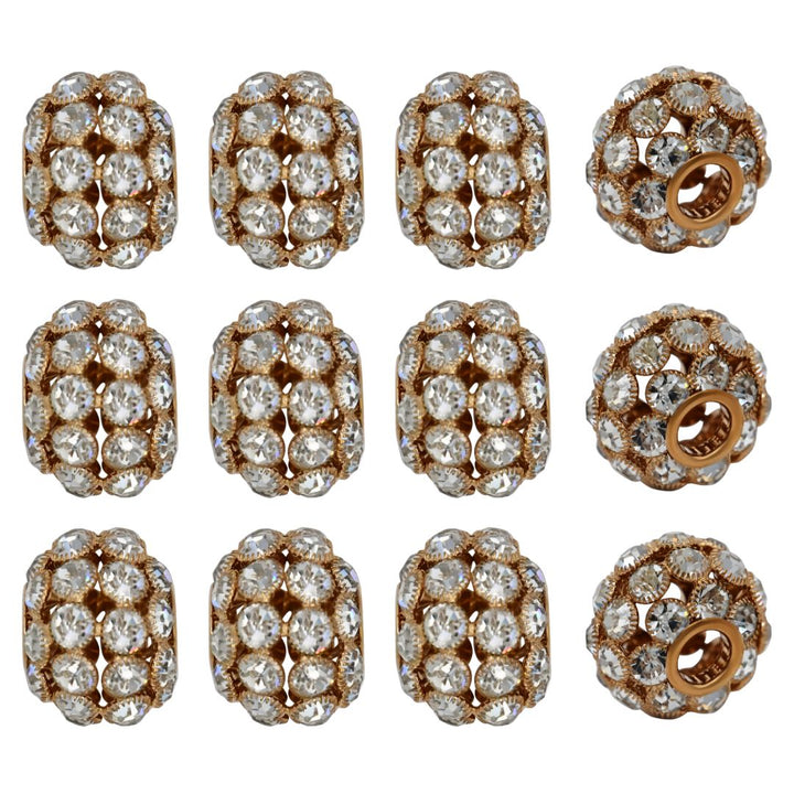 Rhinestone Spacer Beads | Size : 25mm | 1pc | DB10