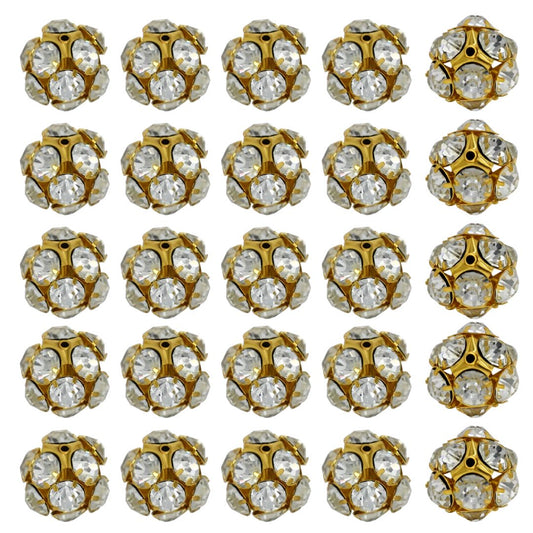 Rhinestone Spacer Beads | Size : 20mm | 4pcs | DB13
