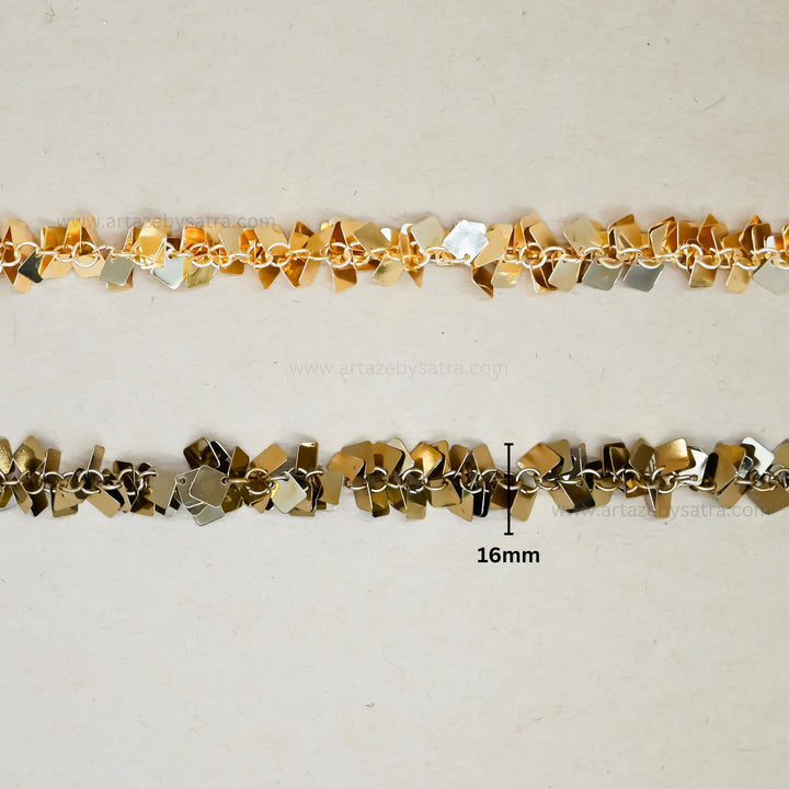 Square Shape Iron Chain | Size : 16mm | Qty : 1mtr | IC20