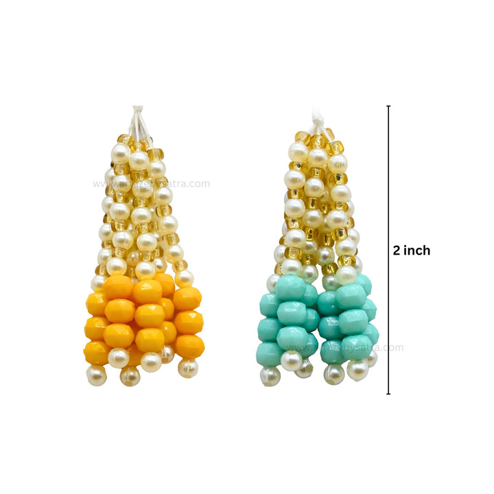 Beaded Tassels with Pearls | Size : 2inch | Qty : 10pcs | No.13