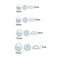 White Half Plastic Pearl Flatback Stones | PPB125