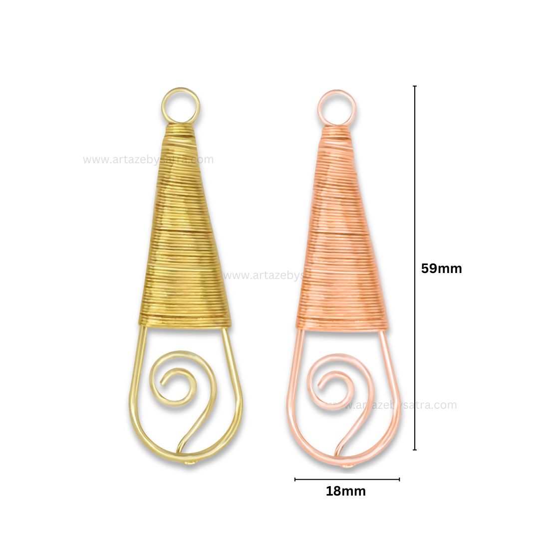 Wire Jewellery Design | Size : 59mm | 10pcs | WR01