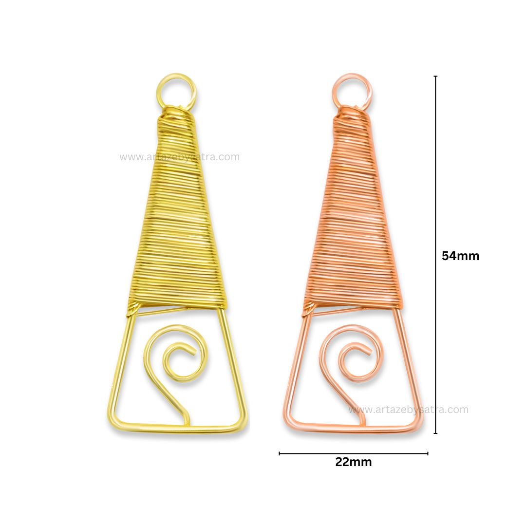 Wire Jewellery Design | Size : 54mm | 10pcs | WR02