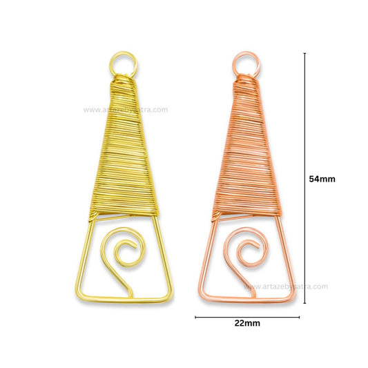 Wire Jewellery Design | Size : 54mm | 10pcs | WR02