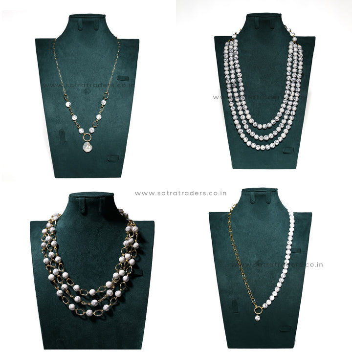 Marble Print Glass Beads | Size : 8mm | Approx 50pcs | GB98