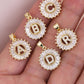 Golden Alphabet Charm Anti-Tarnish | Size : 16mm | Qty : 1pc