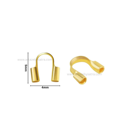 Wires Guard Loops U Clasp Connector | Size : 4mm | Qty : 1000pcs | BF110