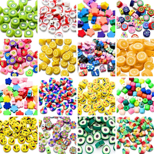 Clay Fimo Beads Beginners Kit | Qty : approx 320 mix beads | FB29