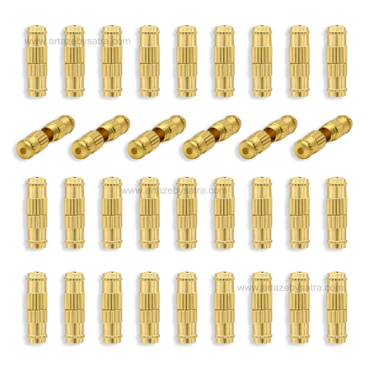 Brass Barrel Screw Clasps  | Qty : 1 gross | BF80