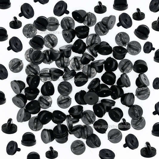 Rubber Pin Backs PVC Butterfly Clutch Pins | Size :  | Qty : 500pcs | BF86