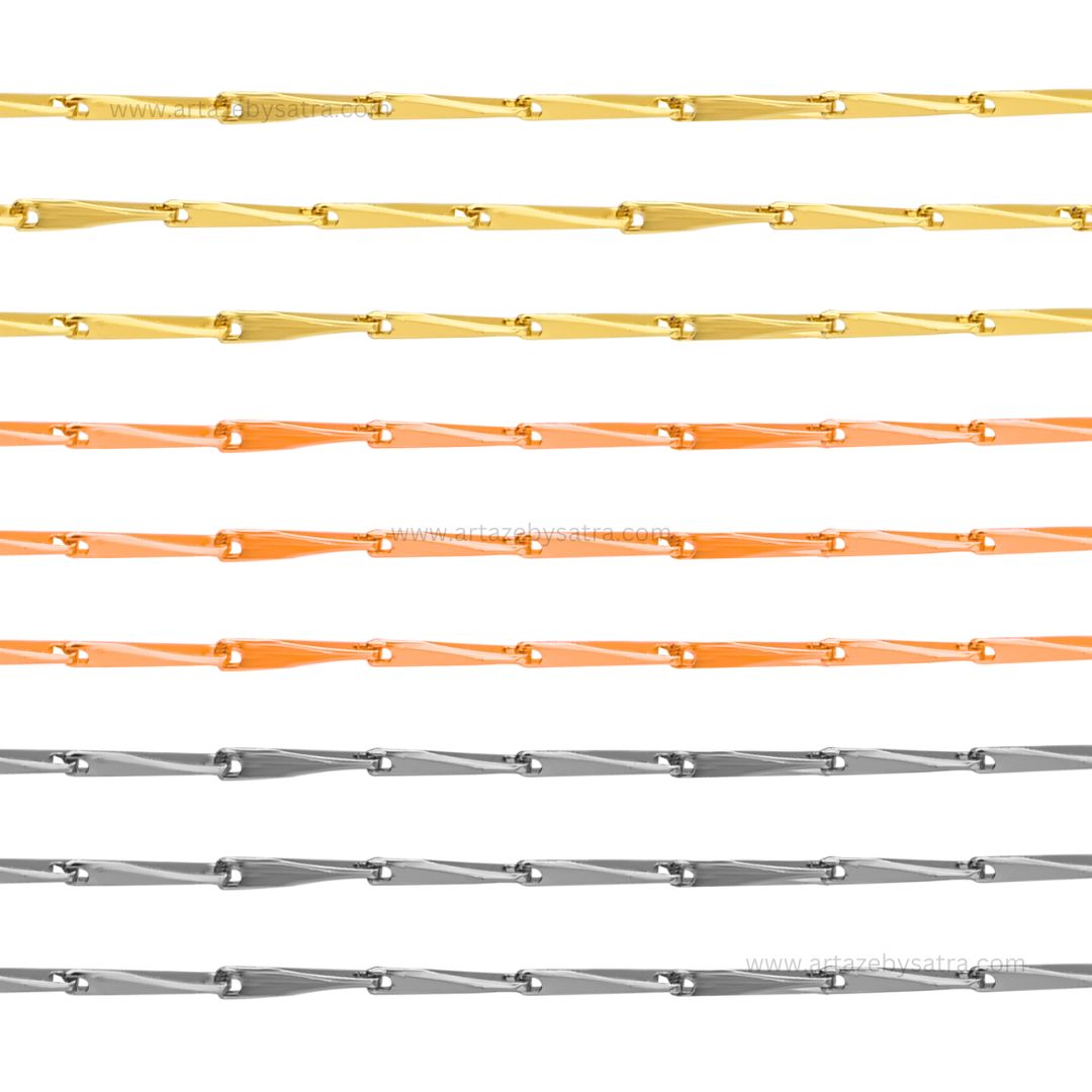 Ready Brass Chain (18K Polished) | Qty : 1pc | RC22