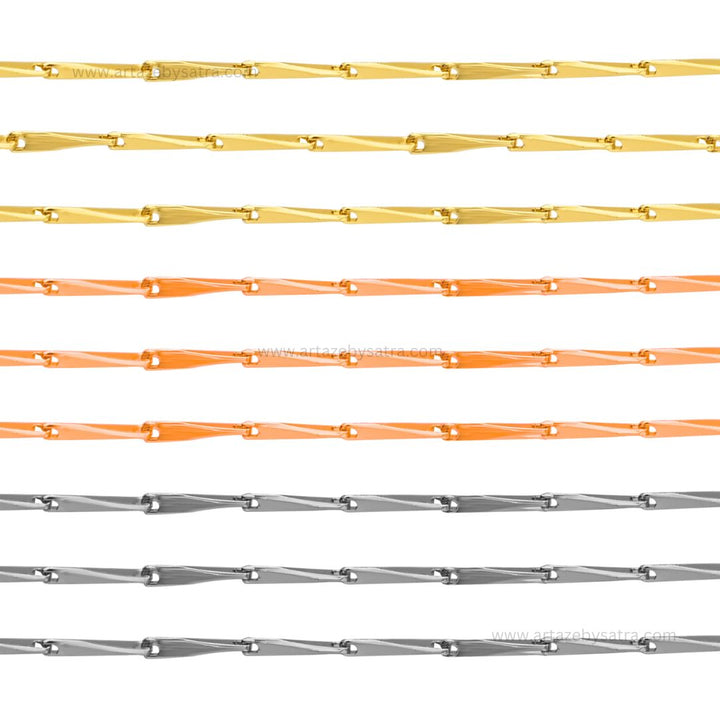 Ready Brass Chain (18K Polished) | Qty : 1pc | RC22