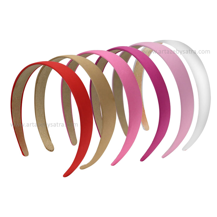 Satin Hair Band  | Size : 24mm | Qty : 10pcs