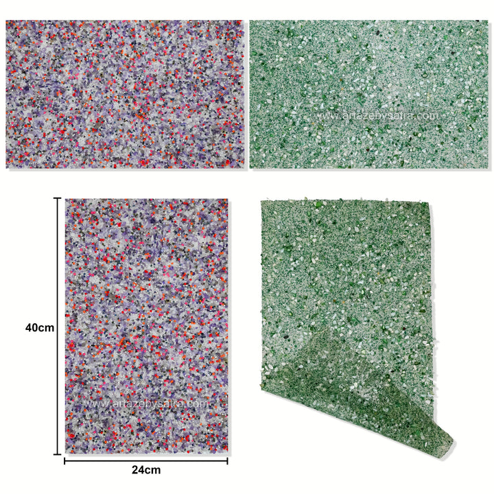 Resin Stone Sheet | Size : H-40cm W-24cm | Qty : 1 Sheet