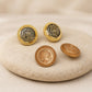 Royal Crest Metal Shank Buttons with Loop | Size : 15mm | Qty : 6pcs