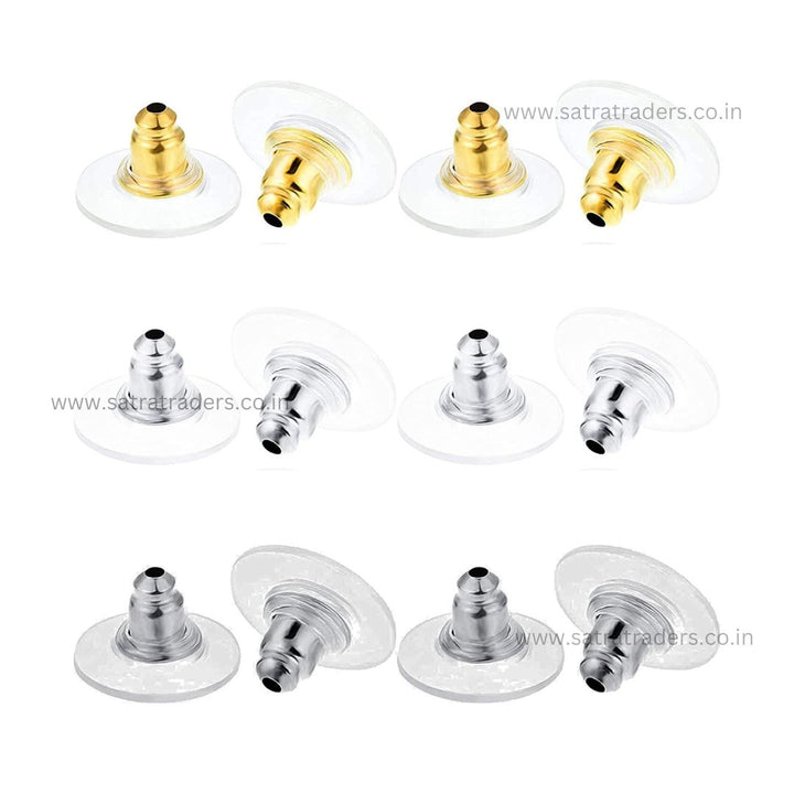 Earring Safety Back Pads Backstops Stopper | Size : 10mm | 144pcs | EF18