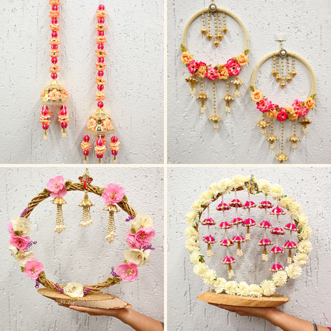 Golden Painted Wooden Slices | Size : 6 inch | 01 Pc