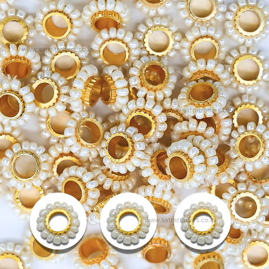 Pearl Chakri Beads | Qty : 100pcs | BF111