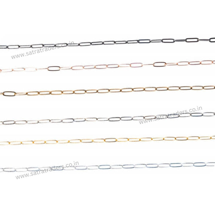 Iron Chain (Indian Plating) | Size:4x10mm | 100grm | IP07
