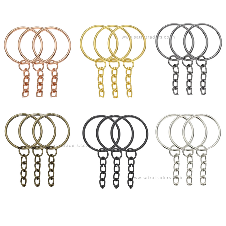 Keychain Ring for Jewelry Making | Size : 28mm | Qty : 25pcs | BF31
