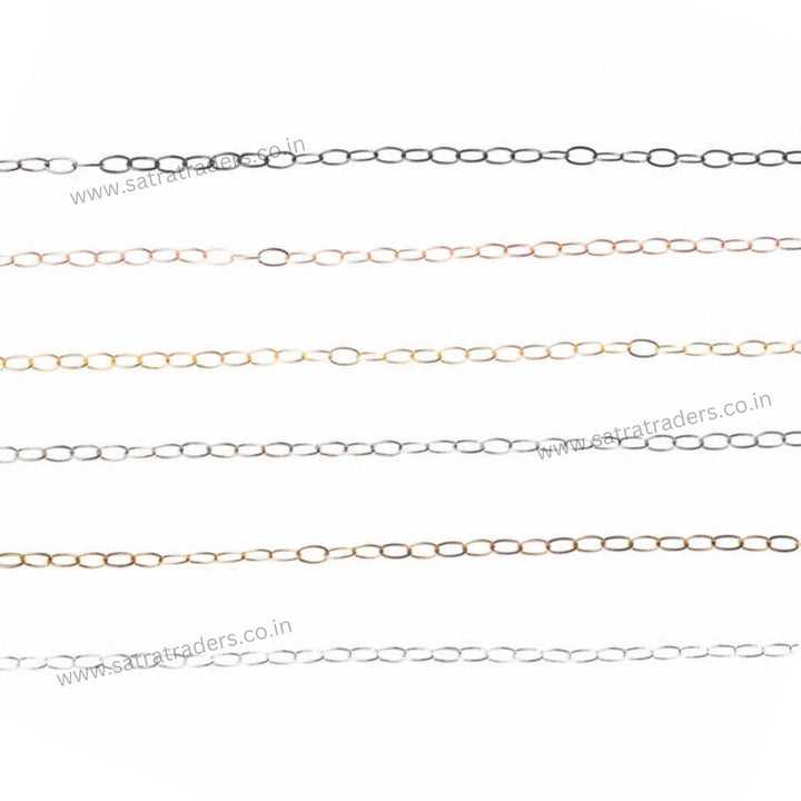Iron Chain (Indian Plating) | Size:3x7mm | 100grm | IP06