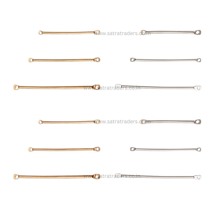 Metal Earring Link Connectors 2 Hole | 100g | BF62